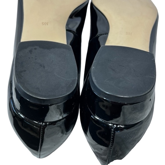 ARRAY Leopard Print Jeweled Cheetah Face Black Patent Loafers Shoes Women's 9N - Picture 14 of 16